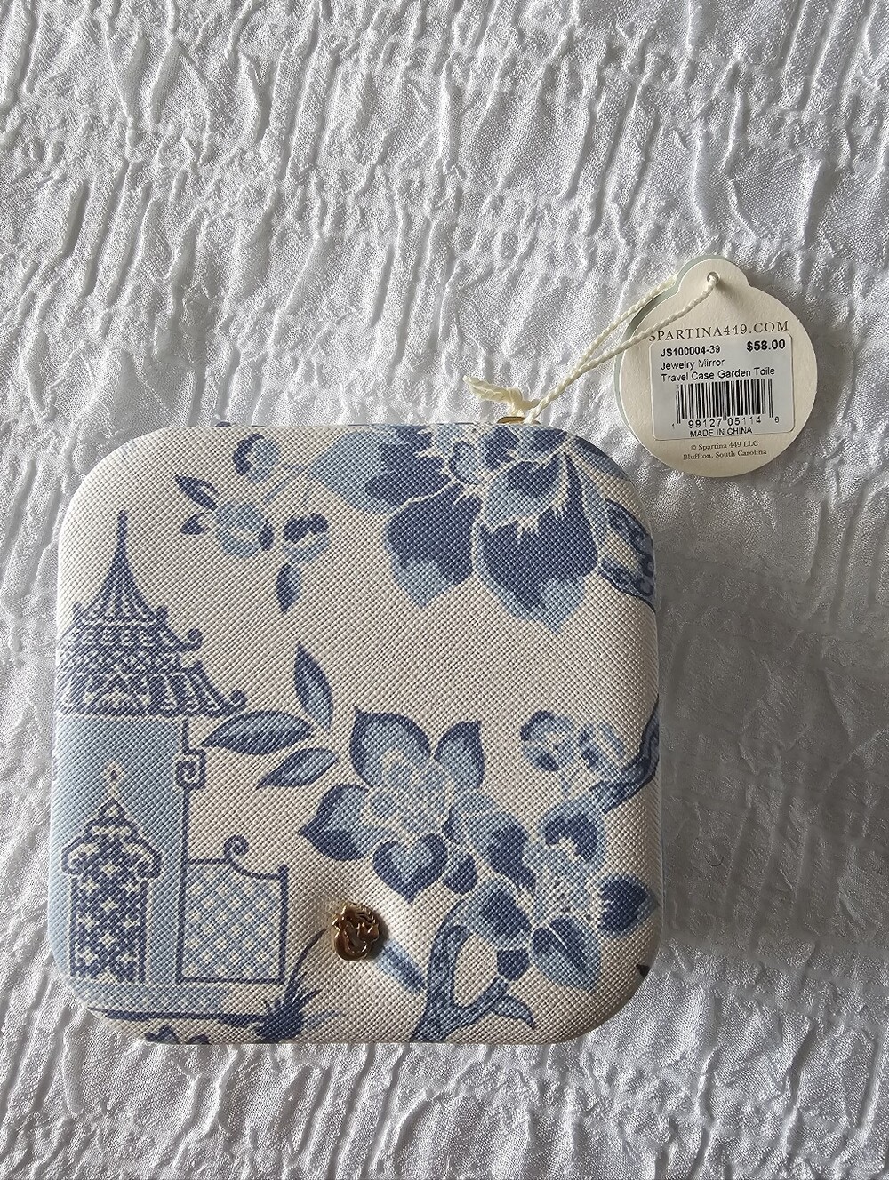 Spartina 449 Garden Toile Travel Jewelry Travel Case